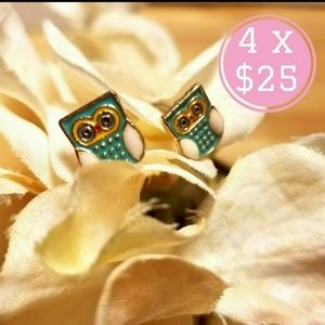 Owl shape earrings
